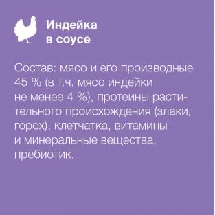 Упаковка 25 шт.х 85г Паучи для стерилизованных кошек с чувствительным пищеварением: индейка в соусе, срок 01.26г Упаковка 25 шт.х 85г Паучи для стерилизованных кошек с чувствительным пищеварением: индейка в соусе, срок 01.26г
