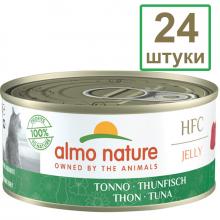 Набор 24 штуки по 150 г Консервы для Кошек с Тунцом в желе (HFC - Jelly - Tuna) 3.6кг