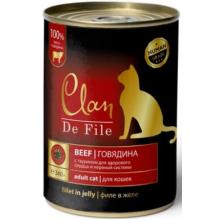 Clan De File консервы для кошек (с говядиной)