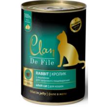 Clan De File консервы для кошек, кролик в желе