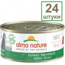 Набор 24 штуки по 70 г Консервы для Кошек "Тунец в желе" (HFC - Jelly - Tuna) 1.68кг
