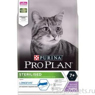 Для пожилых кастрированных котов и стерилизованных кошек с индейкой (Sterilized 7+)