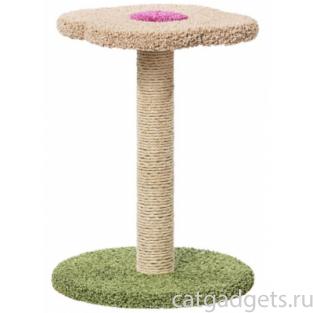 Когтеточка для кошек ковролиновая «Цветочек» 52*71 см, сизаль