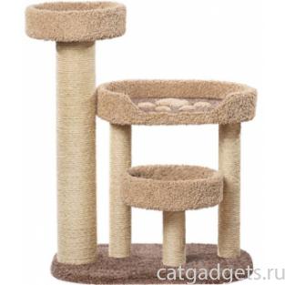 Когтеточка для кошек ковролиновая «Хортик» 87*57*114 см, сизаль