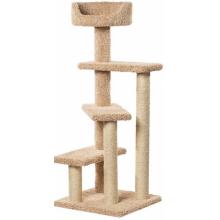 Когтеточка для кошек ковролиновая «Винтовая лестница» 57*57*143 см, сизаль