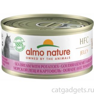 Низкокалорийные консервы для Кошек "Морской лещ с картофелем" (HFC Adult Cat Sea Bream with potatoes Light) 