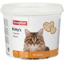 Кормовая добавка с биотином и таурином для кошек, Kitty's + Taurine-Biotine, 750 шт.