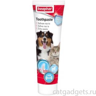 Зубная паста со вкусом печени для кошек и собак