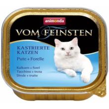 Консервы для кастрированных кошек с индейкой и форелью (Vom Feinsten Castrated cat)