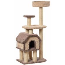 Домик для кошек ковролиновый «Конура на высоких ножках» 46*67*148 см, сизаль
