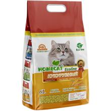 Кукурузный комкующийся наполнитель "Эколайн", 6л, 2.8кг