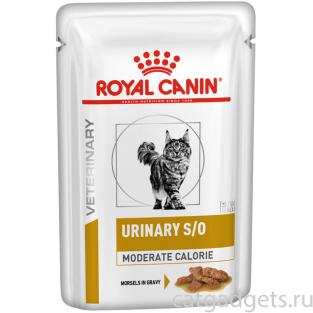 Паучи кусочки в соусе для кошек при профилактике МКБ и избыточном весе Urinary S/O Moderate calorie souse, 85г Паучи кусочки в соусе для кошек при профилактике МКБ и избыточном весе Urinary S/O Moderate calorie souse, 85г