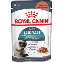 Кусочки в соусе для кошек для вывода шерсти (Hairball care sauce), 85г