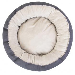 Лежак круглый пухлый БУБЛИК 48*48*18см (плюш, микрошенилл, синтепух) серый Лежак круглый пухлый БУБЛИК 48*48*18см (плюш, микрошенилл, синтепух) серый