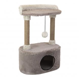 Домик-когтеточка ДЖЕРРИ овальный, 34*54*h80см (пушистый мех, джут) коричневый Домик-когтеточка ДЖЕРРИ овальный, 34*54*h80см (пушистый мех, джут) коричневый