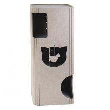 Домик-когтеточка КОЛОННА разборный серия Войлок 34х34хh79см (войлок акустический) серо-бежевый