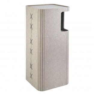 Домик-когтеточка КОЛОННА разборный серия Войлок 34х34хh79см (войлок акустический) серо-бежевый