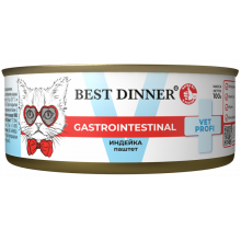 Консервы для кошек GastroIntestinal Индейка, 100г
