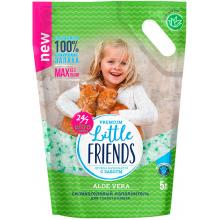 Наполнитель силикагелевый для туалета кошек Little Friends Aloe Vera, 5л, 2кг
