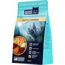 Сухой корм для стерилизованных кошек Лосось с клюквой, 0,4кг