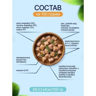 Паучи Sterilized для стерилизованных кошек Индейка в соусе, 85г