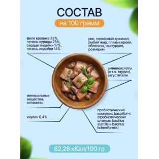 Паучи Sterilized для стерилизованных кошек Кролик и сердце в соусе, 85г