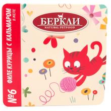 Консервы для кошек №6 ФИЛЕ курицы с кальмаром в желе, 100г