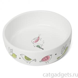 Миска керамическая "Птички", 0,35л