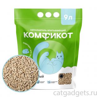 Наполнитель древесный впитывающий, мелкие гранулы, 3кг