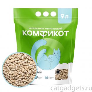 Наполнитель древесный впитывающий, крупные гранулы, 3кг