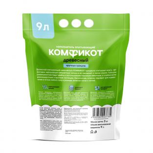 Наполнитель древесный впитывающий, крупные гранулы, 3кг