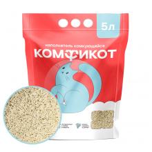 Наполнитель тофу комкующийся без аромата, 5л/2,3кг