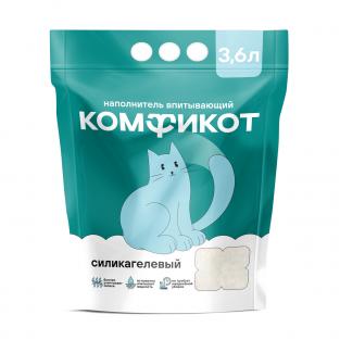 Наполнитель силикагелевый впитывающий без аромата, 3,6л/1,42кг