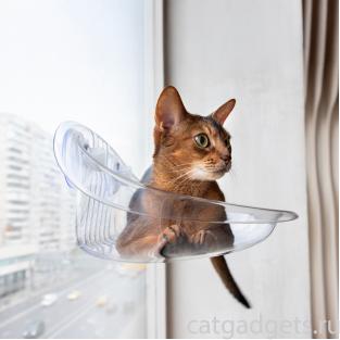 Гамак на окно для кошек "Безмятежность", 48*31*19см Гамак на окно для кошек "Безмятежность", 48*31*19см