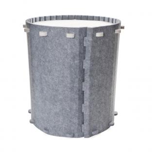 Домик для животных из войлока "Пещера", серый, 40,5*40,5*42см