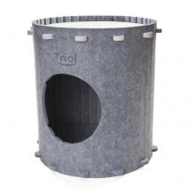 Домик для животных из войлока "Пещера", серый, 40,5*40,5*42см