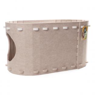 Домик для животных из войлока "Крепость", бежевый, 58*33*30см