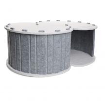 Домик для животных из войлока "Лабиринт", серый, 58*40*24см