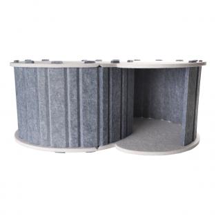 Домик для животных из войлока "Лабиринт", серый, 58*40*24см