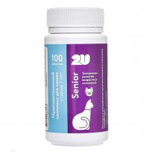 Мультивитаминный комплекс для пожилых кошек для поддержания иммунитета и замедления развития возрастных изменений, senior cat, 100таб.