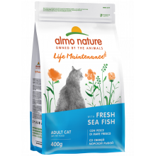 Полнорационный сухой корм для взрослых кошек со свежей морской рыбой и коричневым рисом. Life Maintenance, Fresh Sea Fish, 0.4кг