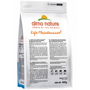 Полнорационный сухой корм для взрослых кошек со свежей морской рыбой и коричневым рисом. Life Maintenance, Fresh Sea Fish, 0.4кг Полнорационный сухой корм для взрослых кошек со свежей морской рыбой и коричневым рисом. Life Maintenance, Fresh Sea Fish, 0.4кг