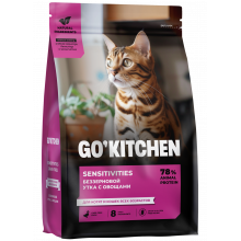 Беззерновой корм для котят и кошек всех возрастов с уткой для чувствительного пищеварения, SENSITIVITIES Duck, 0.4кг