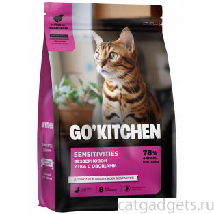 Беззерновой корм для котят и кошек всех возрастов с уткой для чувствительного пищеварения, SENSITIVITIES Duck, 0.4кг