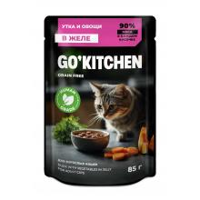 Паучи для взрослых кошек: с уткой и овощами в желе GRAIN FREE ADULT Duck in Jelly, 85г