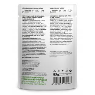 Паучи для взрослых кошек: с лососем в соусе, профилактика МКБ Holistic Functional, Urinary help, Salmon, 85г