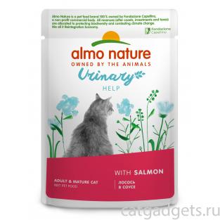 Паучи для взрослых кошек: с лососем в соусе, профилактика МКБ Holistic Functional, Urinary help, Salmon, 85г