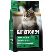 Беззерновой корм для котят и кошек всех возрастов с ягнёнком для чувствительного пищеварения, SENSITIVITIES Lamb, 0.4кг