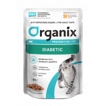 Organix prof паучи Diabetic для кошек профилактика сахарного диабета, 85г