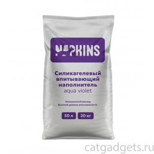 Наполнитель силикагелевый впитывающий без отдушки Aqua-Violet, 50л/20кг Наполнитель силикагелевый впитывающий без отдушки Aqua-Violet, 50л/20кг